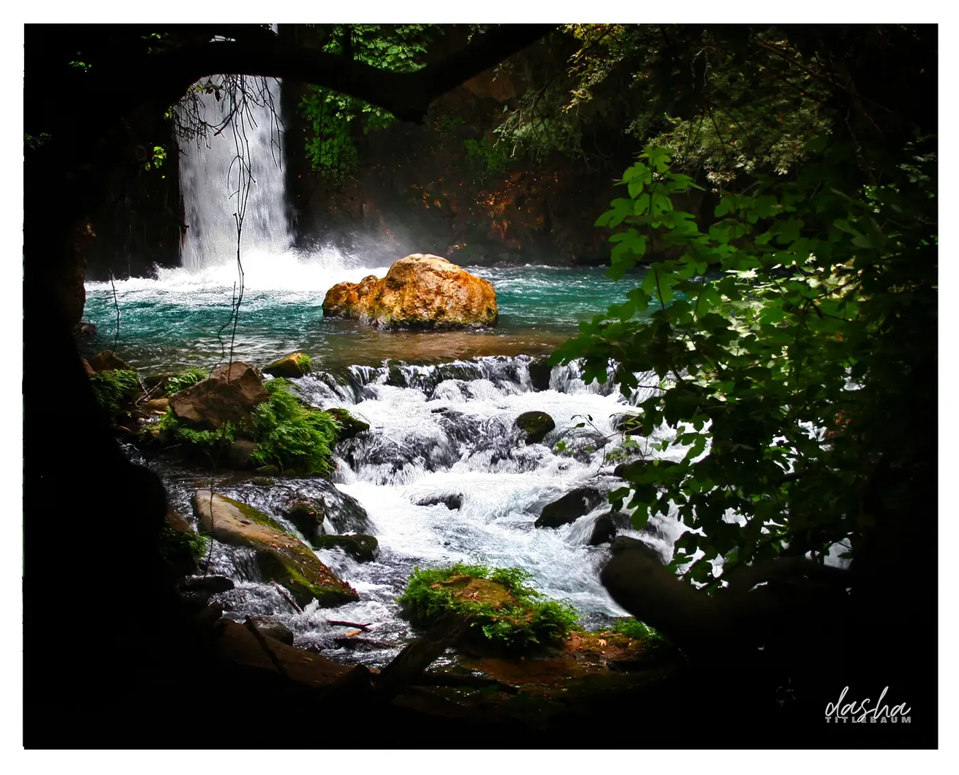 Israel Waterfall, Waterfall landscape series capturing the natural beauty and serene power of Israel's hidden falls.